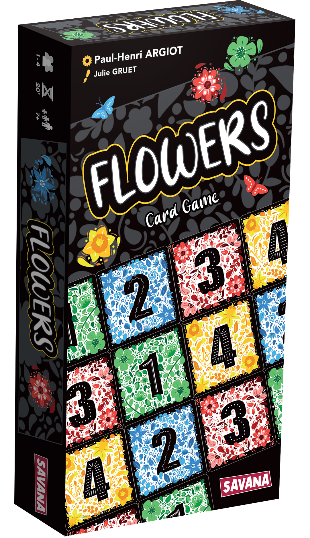 FLOWERS - THE GAME OF STRATEGIC COLOR AND NUMBER PUZZLE CARD