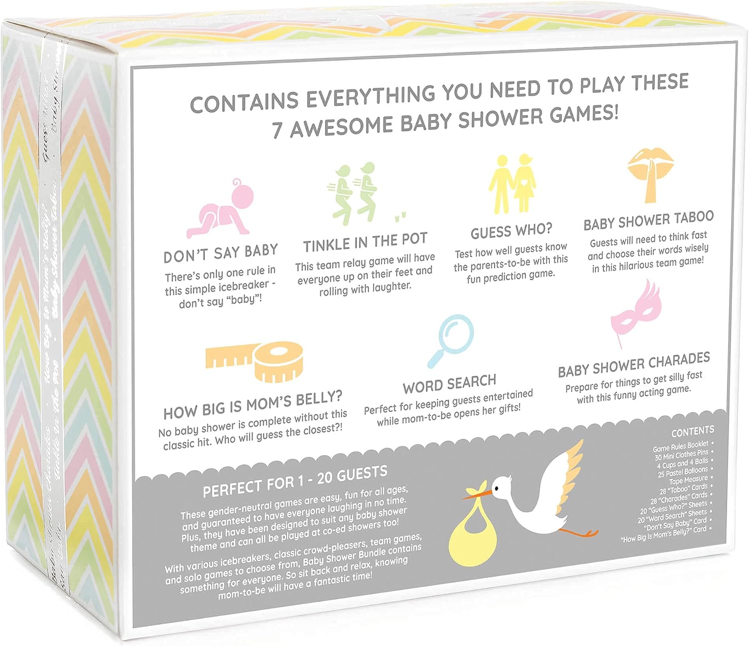 Baby Shower Bundle - 7 Fun Baby Shower Games
