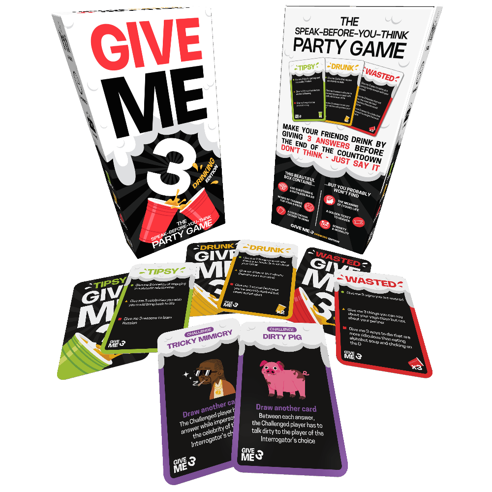 GIVE ME 3 Drinkingď˝US edition