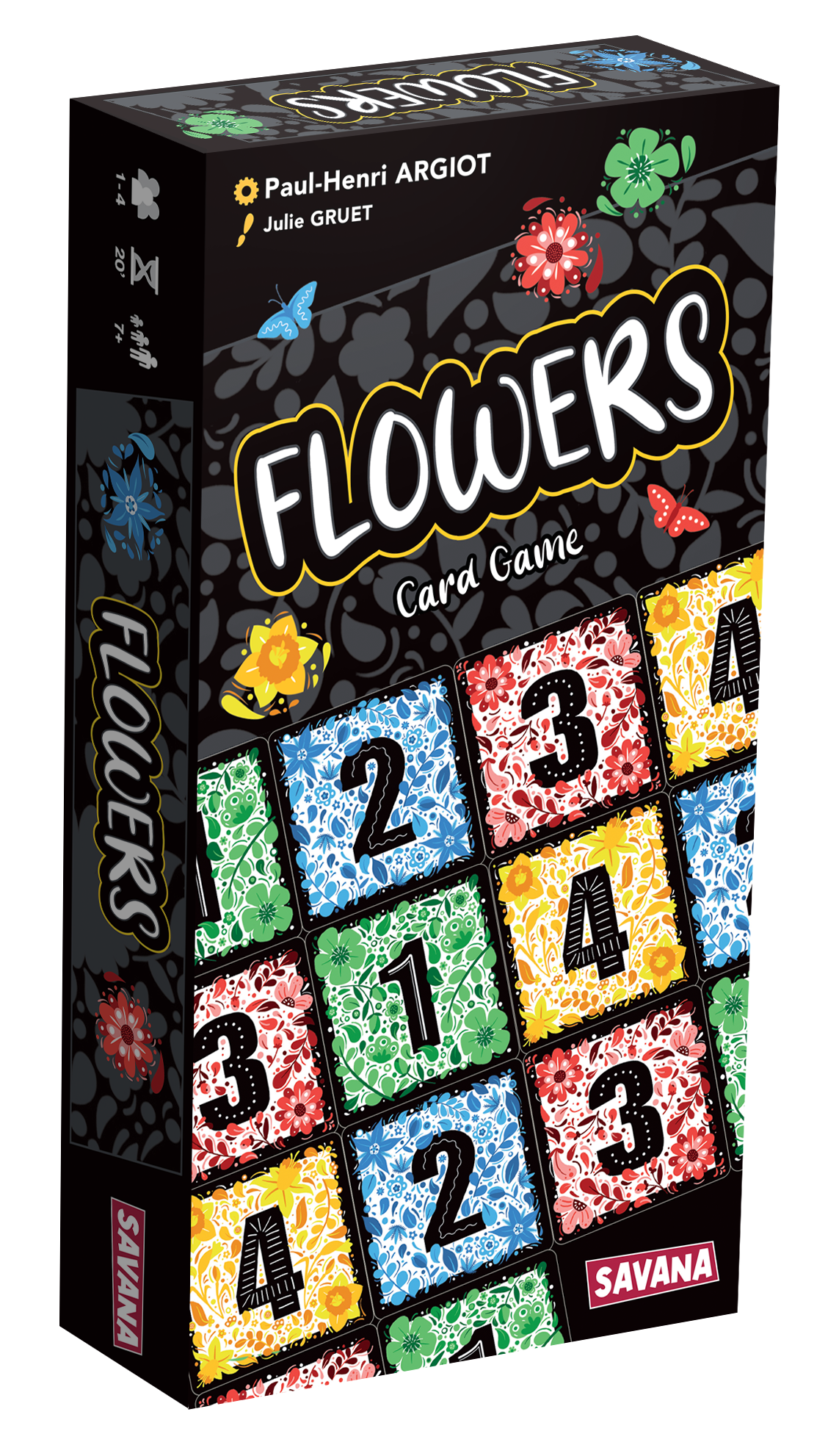 FLOWERS - THE GAME OF STRATEGIC COLOR AND NUMBER PUZZLE CARD