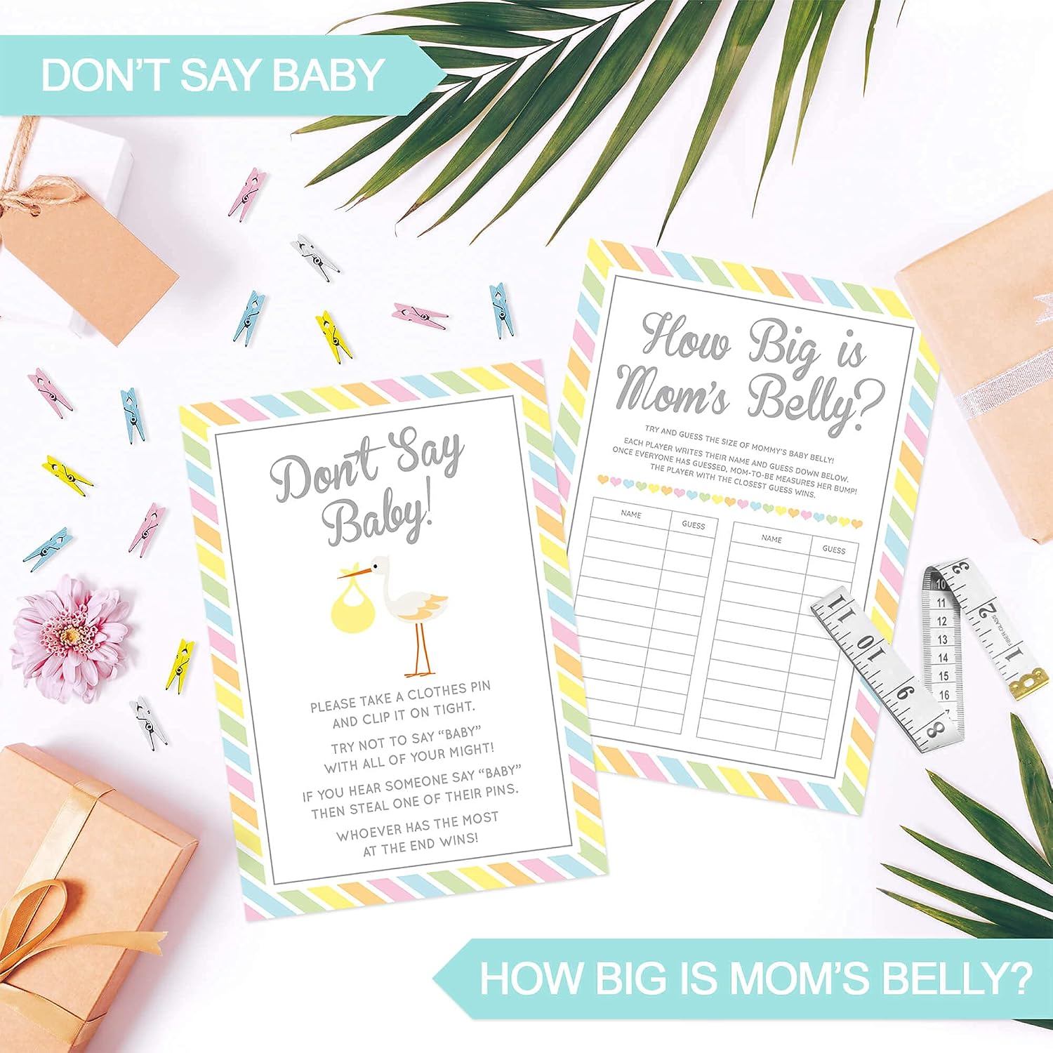 Baby Shower Bundle - 7 Fun Baby Shower Games