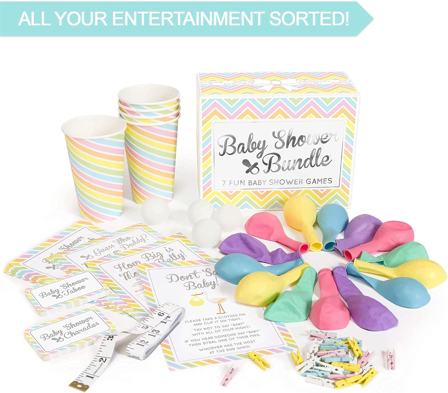 Baby Shower Bundle - 7 Fun Baby Shower Games