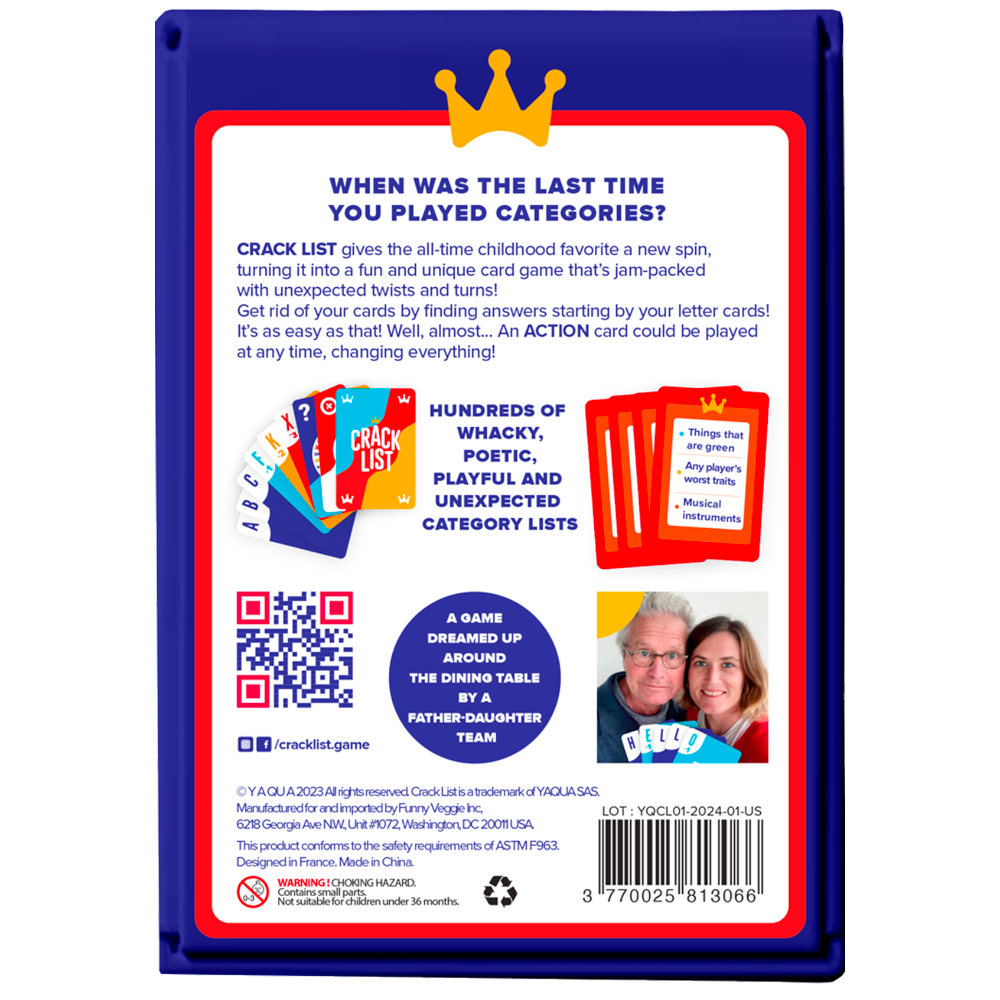 Crack List - The Crack-You-Up Categories Card Game