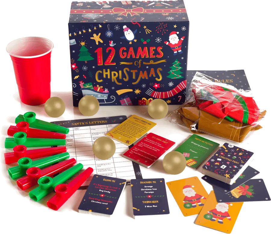 12 Games of Christmas box and contents