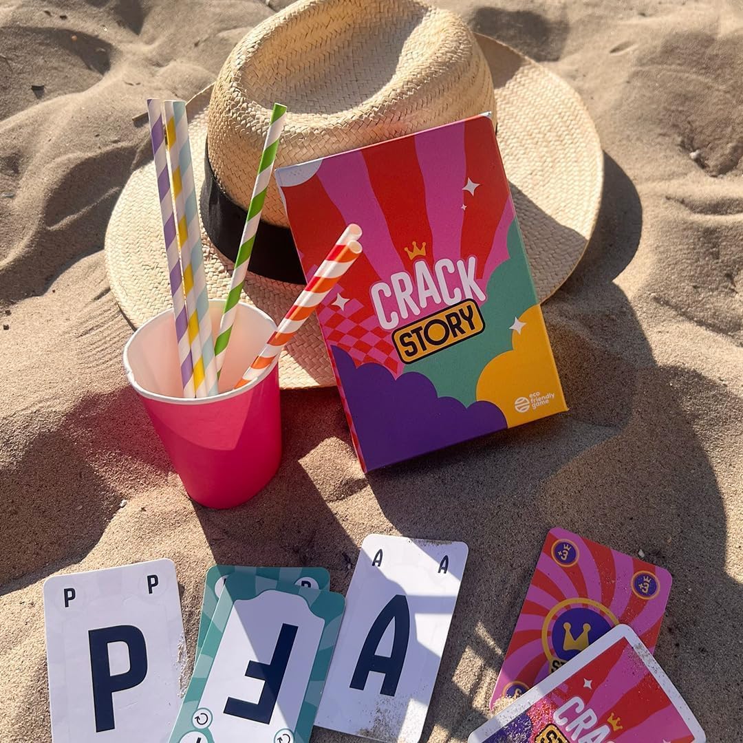 Crack Story cards on the beach