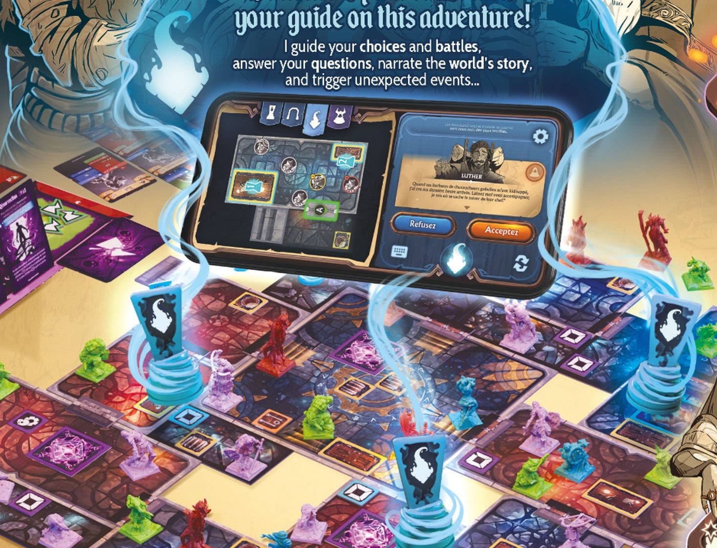 The Spirit of Erune companion app guiding a quest