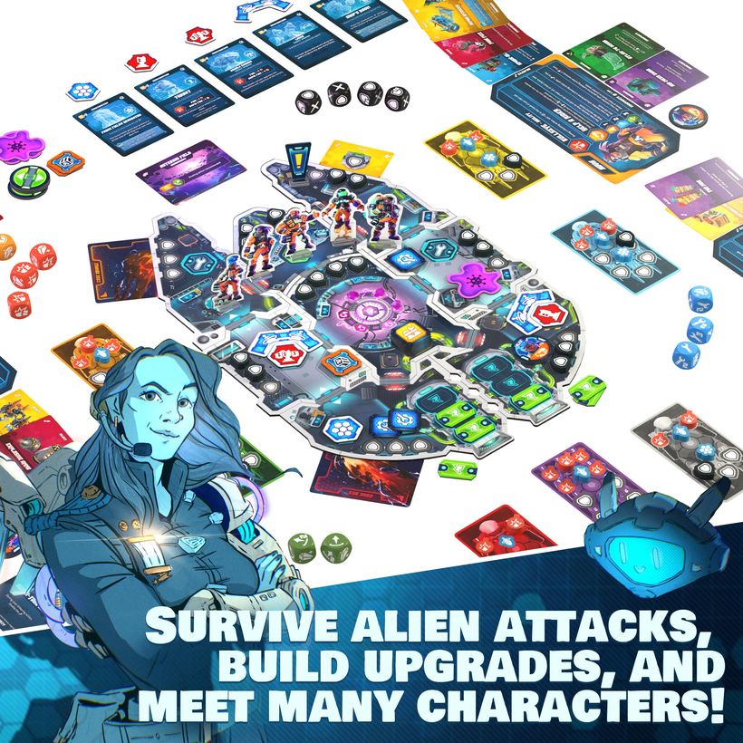 Survive alien attacks and build upgrades